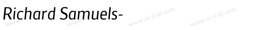 Richard Samuels字体转换